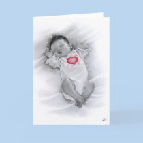 Christmas Baby Card cards