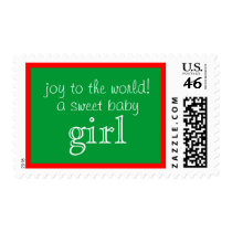 Christmas baby girl stamp stamps