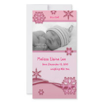 Christmas Baby Photo Card Announcement photo cards