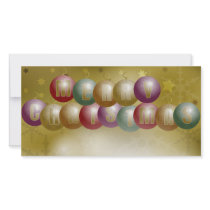 Christmas Background Customized Photo Card