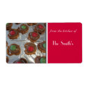 Christmas Baking Personalized Shipping Label