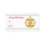 Christmas Ball #4 Custom Address Labels