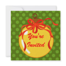 Christmas ball invites invitations by JellyRollDesigns Christmas ball invites invitations