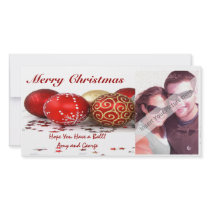 Christmas Ball Photo Card photo cards