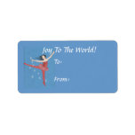 Christmas Ballerina labels