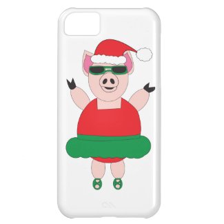 Christmas Ballet Pig iphone case