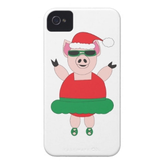 Christmas Ballet Pig iphone case