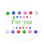 Christmas Balls border, For You, stickers Christmas Balls border, For You, stickers