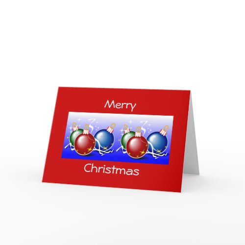 Christmas Balls Card card