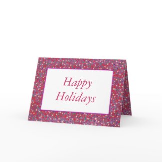 Christmas Balls Happy Holidays greeting cards card