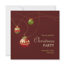 Christmas Balls Party invitation