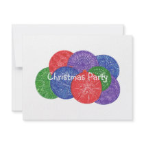 Christmas balls - party invitations, customize by Cherylsart Christmas balls - party invitations, customize