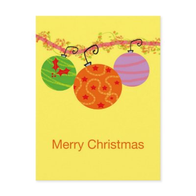 Christmas balls post card by jsoh