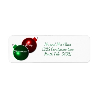 Christmas Balls Shiny Red & Green