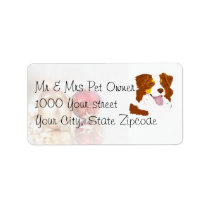 Christmas Balls with Australian Shepherd Custom Address Label