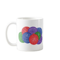 Christmas balls - zentangle abstract cups mugs by Cherylsart Christmas balls - zentangle abstract cups mugs