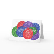 Christmas balls - zentangle greeting cards card