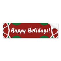 Christmas Bandanna bumpersticker Bumper Sticker