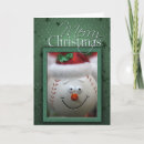 Christmas Baseball Card - Baseball with Christmas hat and holly. Customize your own message inside..