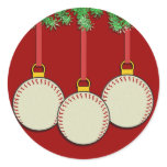 Christmas Baseball Stickers