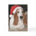 Christmas Basset Card Blank Inside by azbassetrescue Christmas Basset Card Blank Inside