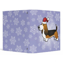 Christmas Basset Hound Binder