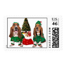 Christmas Basset Postage