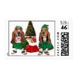 Christmas Basset Postage