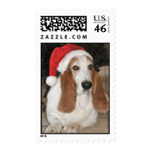 Christmas Basset Postage