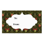 Christmas Bauble gift tags Business Card Templates