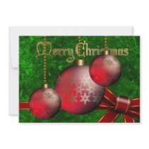 Christmas Bauble Invitation