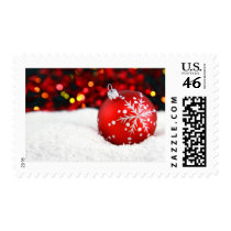Christmas Bauble Postage Stamp