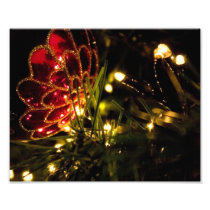 Christmas Bauble with Fairy Lights Photo Art