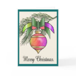 Christmas Baubles - 16 Greeting Card