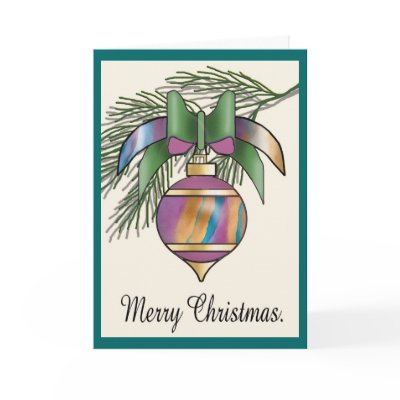 Christmas Baubles - 17 Card by ArtbyJean