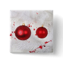 Christmas Baubles Pinback Buttons
