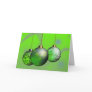 Christmas Baubles Greeting Card