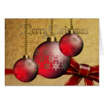 Christmas Baubles Greeting Cards