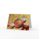 Christmas Baubles Card
