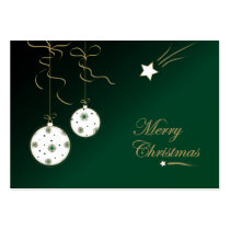 Christmas baubles - Gift tag card Business Card