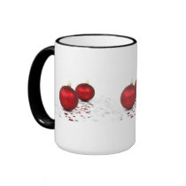 Christmas Baubles Mug by monstervox Christmas Baubles Mug