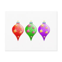 Christmas Baubles Post Card