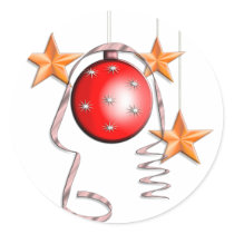 Christmas Baubles & Stars stickers