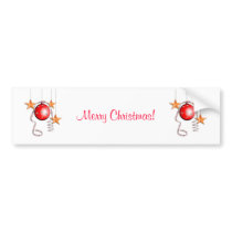 Christmas Baubles, stars & Tinsel bumper stickers