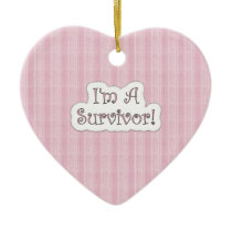 Christmas BCA I'm a Survivor Ornaments