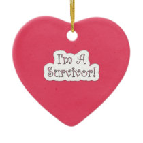 Christmas BCA I'm a Survivor Christmas Ornaments
