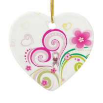 Christmas BCA pinkribbon Christmas Tree Ornaments