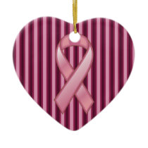 Christmas BCA pinkribbon Christmas Tree Ornament