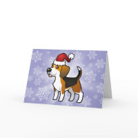 Christmas Beagle card