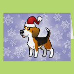 Christmas Beagle Card